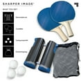 Sharper Image 7Piece Retractable Tabletop Tennis Game Set, Play Almost