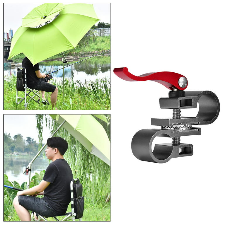 Umbrella Stand Clip Clamp Camping Parasol Base Fishing Chair