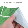 thumbnail image 4 of Uxcell 2Pcs Soccer Tablecloth, 54x108 inch Table Cover Plastic Green Grass, 4 of 7