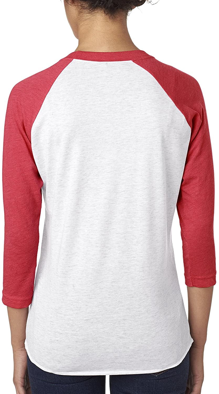 Mens Clementine Tri-Blend 3/4-Sleeve Raglan Tee
