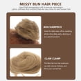 thumbnail image 4 of MasteelfCA 2 Pcs Faux Chignons Chignons Chignons Extensions de Cheveux Lisses, 4 of 7