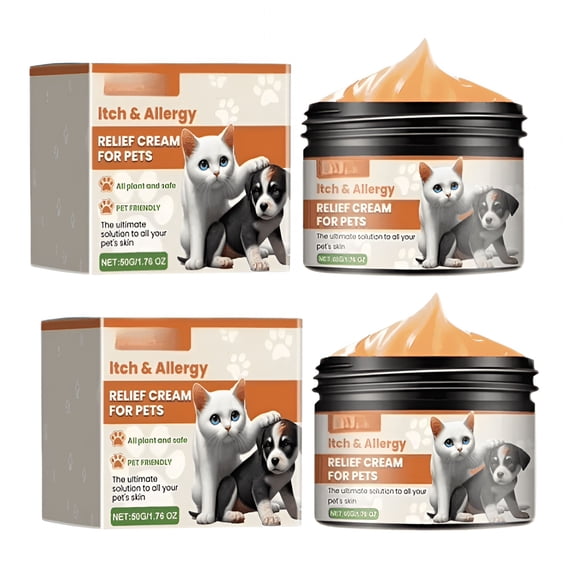 QARUN Dog Wound Care 3-Way Ointment, Pet Wound Care Ointment Relieves Pain & Prevents Infection for Dog Cuts, Scrapes, Bites and Injuries, 2Pcs
