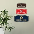 thumbnail image 4 of Fancy Recycle Here Sign (Blue) - Large, 4 of 5