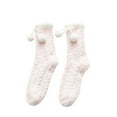 thumbnail image 1 of Aocisk Womens Winter Warm Fuzzy Socks and Slipper Socks Made with Soft Fuzzy Material Sleeping Socks with B A, 1 of 4