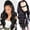 Black-3, variant on Human Hair Lace Front Wig for Women, Glueless Wavy Ash Brown Wig with Blonde Highlights, Pre Plucked Natural Hairline Heat Resistant Long Wigs Human Hair Look(Black,One Size)