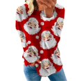 thumbnail image 1 of Sudadera de Manga Larga Gibobby Chaqueta Polar Estampado Digital Navideño Blanco S, 1 of 3