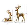 thumbnail image 4 of Statues for Home Decoration Figurines Sculptures Modern Deer Decorations Table Living Room Resin 2pcs Shelf Accents Bookshelf Fireplace Items , en 2Pcs C, 4 of 8