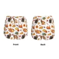 thumbnail image 3 of Balery Thanksgiving Turkeys 1 Pantalones cortos deportivos para mujer con forro y dos bolsillos, elásticos, para entrenamiento, gimnasio, yoga-Small, 3 of 7
