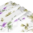 thumbnail image 3 of Violet Flowers Shower Curtain for Bathroom Waterproof Fabric Shower Curtains Bathtub Curtain with 12 Hooks, 60"x 72" for Bath Hotel Room, 3 of 6