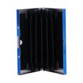 thumbnail image 1 of Protector de tarjetero de crédito de acero inoxidable, tarjetero para tarjetas de visita, para hombres y mujeres, color azul, 1 of 14