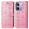 thumbnail image 1 of Funda Cartera FOXDOCK para OPPO A3 4G , Flip PU con Relieve de Gatos y Perros, Tarjetero y Soporte, 1 of 6