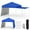 Natural, variant on Gymax 14 X 9.2 FT Pop up Canopy Tent w/ 2 Convertible Sidewalls to Awning & Stakes White