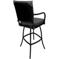 thumbnail image 2 of Outdoor or Indoor 30" Bar Stool - Ofir - Dark Gray Linen - Black, 2 of 8