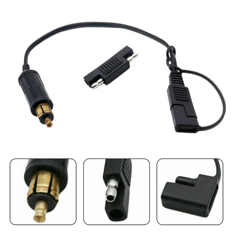 For BMW Motorcycle DIN Hella Powerlet Plug To SAE Adapter