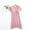 Pink, variant on Sentmoon Maternity Dresses Oversized Short Sleeve A Line Dresses for Women V Neck Solid Color Loose Breathable Summer Dress Fashion for Maternity Travel M