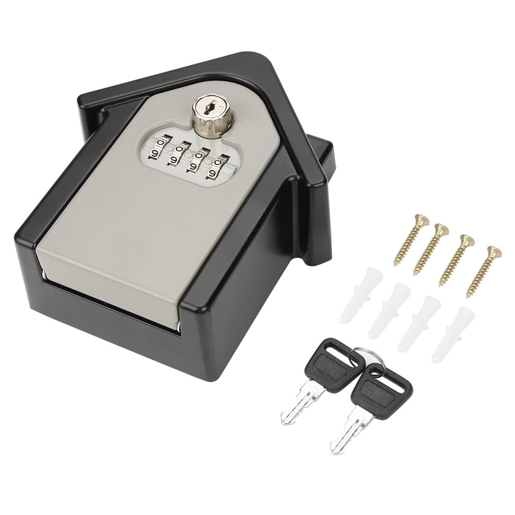 Aluminium Alloy Double Password Key Lock Wall-mounted Safe Storage Box NEW SOLD 