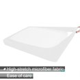 thumbnail image 4 of Box Spring Cover Queen Size, Stretch Knit Bed Skirt Wrap Around 4 Sides, Hide Box Spring for Home Hotel, Fits Standard Low Profile Queen Queen XL Bed, Easy Fit Machine Washable, White, 4 of 6