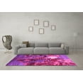 thumbnail image 3 of Ahgly Company Indoor Square Oriental Pink Industrial Area Rugs, 5' Square, 3 of 4