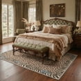 thumbnail image 2 of KUETH 9x12 Leopard Area Rugs Machine Washable Rugs for Living Room, Non Slip Flat Pile Rug with Rubber Backing, Modern Rug for Entryway Bedroom Dining Room Home Office, 2 of 4
