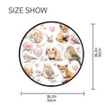 thumbnail image 5 of 36.2 Inch Round Floor Mat Cute Collection Of Animals Carpet Decor Rug for Living Room Bedroom, 5 of 6