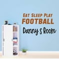 thumbnail image 1 of Boys Eat Sleep Play Football Active Sports Wall Decal Decoration Football Vinyl Art Sticker for Boys Bedroom Decor Lasts Years and Easily Removable - Size: 20 In(W) x 14 In(H), 1 of 5