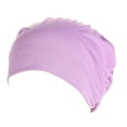 thumbnail image 2 of Purple Women's Headbands, Women'S Cotton Turban Sleep Cap Chemo Hats Headband Muslim Turban Scarf Soft Slouchy Hair Cover,Women's Accessories Heardband, 2 of 4