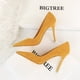 thumbnail image 4 of Sandalias de tacón alto y boca baja para mujer, zapatos de gamuza con punta puntiaguda, sexys, para discoteca, para mujer, 4 of 5
