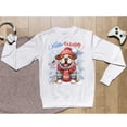 thumbnail image 5 of Hello Winter Bulldog Smiling in Red Scarf Hat Welcome Christmas Sweatshirt Unisex Merch Dog Lover Gifts Idea - 00017, 5 of 6