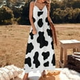thumbnail image 3 of Cow Spot Sleeveless Dress Women's skirt summer dresses womens Woman clothing, 3 of 7
