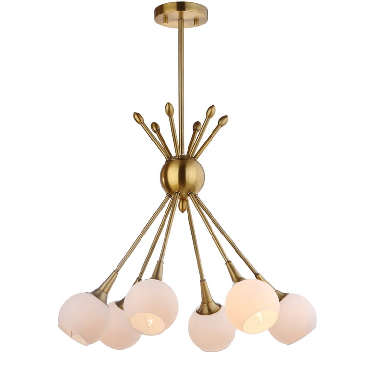 Safavieh Justine 6 Light 22 In. Dia. Adjustable Pendant, Brass