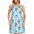 thumbnail image 1 of Fotbe winter cow cute Vestido de Verano sin Mangas para Mujer – Vestido Midi Línea A, Estilo Camiseta Floral, Vestido Playero Casual y Fluido, 1 of 7