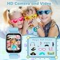 thumbnail image 3 of Reloj inteligente Luyiilo para niños con juegos de rompecabezas, cámara HD azul, 3 of 7