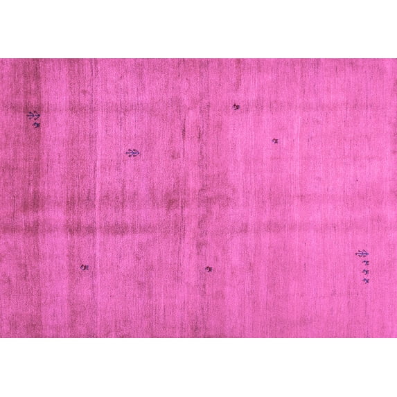 Ahgly Company Indoor Rectangle Abstract Purple Contemporary Area Rugs, 5' x 8'