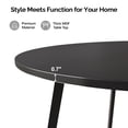thumbnail image 4 of Ktaxon Modern Round Dining Table for 2~4, Simplistic 35.5" Kitchen Breakfast Table, Multifunctional Use Table for Small Space, Black, 4 of 9