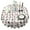 White Cow Dot, variant on Light Gray Cow Black Spot Pattern Round Tablecloth 60"x60",Wrinkle Wipeable Table Cloth for Kitchen Dining Room Picnic Patio Party