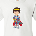 thumbnail image 4 of Inktastic Boy Prince, Knight In Shining Armor, Brown Hair Youth T-Shirt, 4 of 5