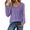 Purple&051225O, variant on Garbnen Long Sleeves Shirts for Women Basic Black Fitted V Neck Tops Spring Summer Trendy Casual Blouse for Women