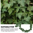 thumbnail image 4 of KALLORY Green Rattan Hanging Vine with Silk Leaves, Decorative Wall Hanging for Home, Party, Indoor and Outdoor Use, 4 of 6