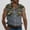 Gray, variant on COSFO Men Tank Tops Collared Muscle Athletic Camouflage Shirts Sleeveless Loose Summer with Pocket Button Down Tops
