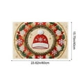 thumbnail image 3 of RICHMJ Knit-Look Christmas Rug -16”x24“ Small Red Indoor Holiday Rug - Santa Hat Doormat- Snowflake Winter Xmas Garland Decor Washable Mat for Entryway Kitchen Porch Bathroom Non Slip (Santa Hat), 3 of 9