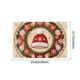 thumbnail image 4 of Felpudo navideño con decoración navideña para exteriores, alfombra bordada para baño, diseño de flor de Pascua y sombreros, alfombra de entrada rústica, felpudo de bienvenida navideño., 4 of 5