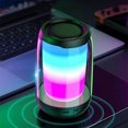 thumbnail image 3 of Colorful Bluetooth speaker LED lightemitting speaker pulsating portable home subwoofer desktop smart audio, 3 of 5