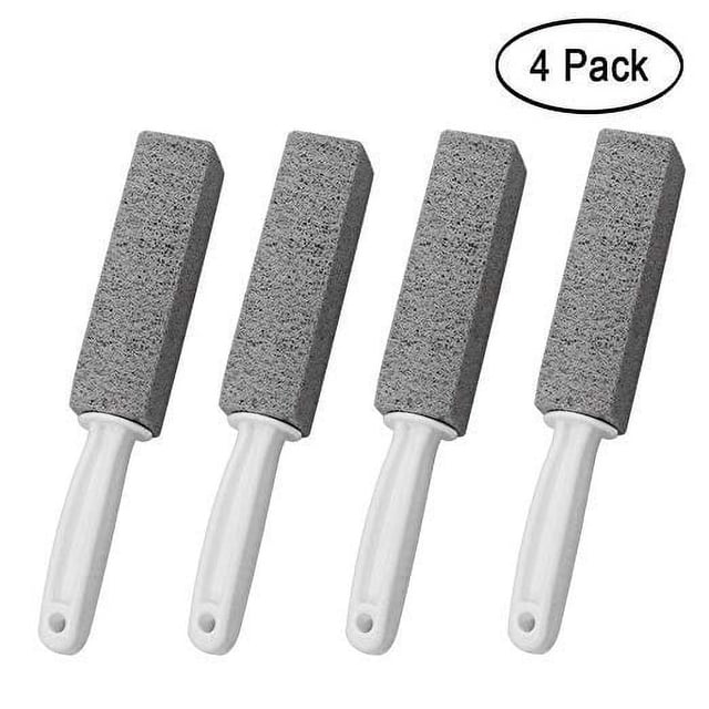 Rust Remover Pumice Stone for Household Use, Toilet Bowl Cleaning Scouring Stick with Non-Scratch Surface for Efficient Stain Removal, Set of 4 for Kitchen Bath Pool