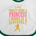 thumbnail image 4 of Inktastic Karate Princess Girls Martial Arts Girls Baby Bib, 4 of 4