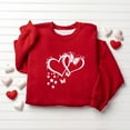 thumbnail image 2 of Atogsazn Women's Valentine's Day Sweatshirts Casual Long Sleeve Hearts Pullover Sweatshirt Fall Tops Clothing 07-Red M Fashion, 2 of 6