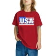 thumbnail image 3 of Kids Girl Boy Crew Neck T Shirts Lounge Tee Tops for Child Short Sleeve 4th of July Graphic Fall Summer Shirts 2026 Clothes Trendy Country Concert 5 Years, 3 of 4