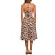 thumbnail image 3 of Vestido Floral de Cuello Halter INSPIRE CHIC para Mujer, Vestido de Verano Sin Mangas, Vestido Midi con Cierre de Encaje XS Beige Rosa, 3 of 6