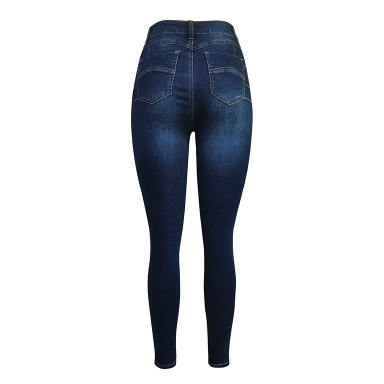 Jean Pants for Women High Waist Size 12 Womens Autumn And Winter Slim Shape  Small Leg Pants Jeans Jean Pants for plus Size Women