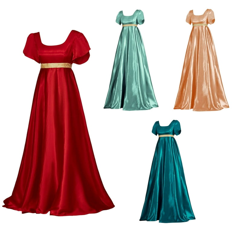 Retro Vintage Victorian Medieval Dress Ball Gown Regency Inspired Dress Ren Faire Princess Women's Masquerade Daily Wear Adults' Dress