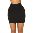 thumbnail image 1 of Coduop Women's Mini Skirt Summer Elastic High Waist Bodycon Pencil Skirt Casual Skater Skirt, 1 of 6
